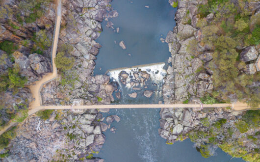 Cataract Gorge Aerial - iSky Aerial Photography